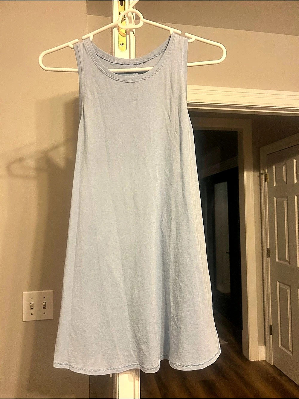 lululemon Blue open back tank no tag but size small
